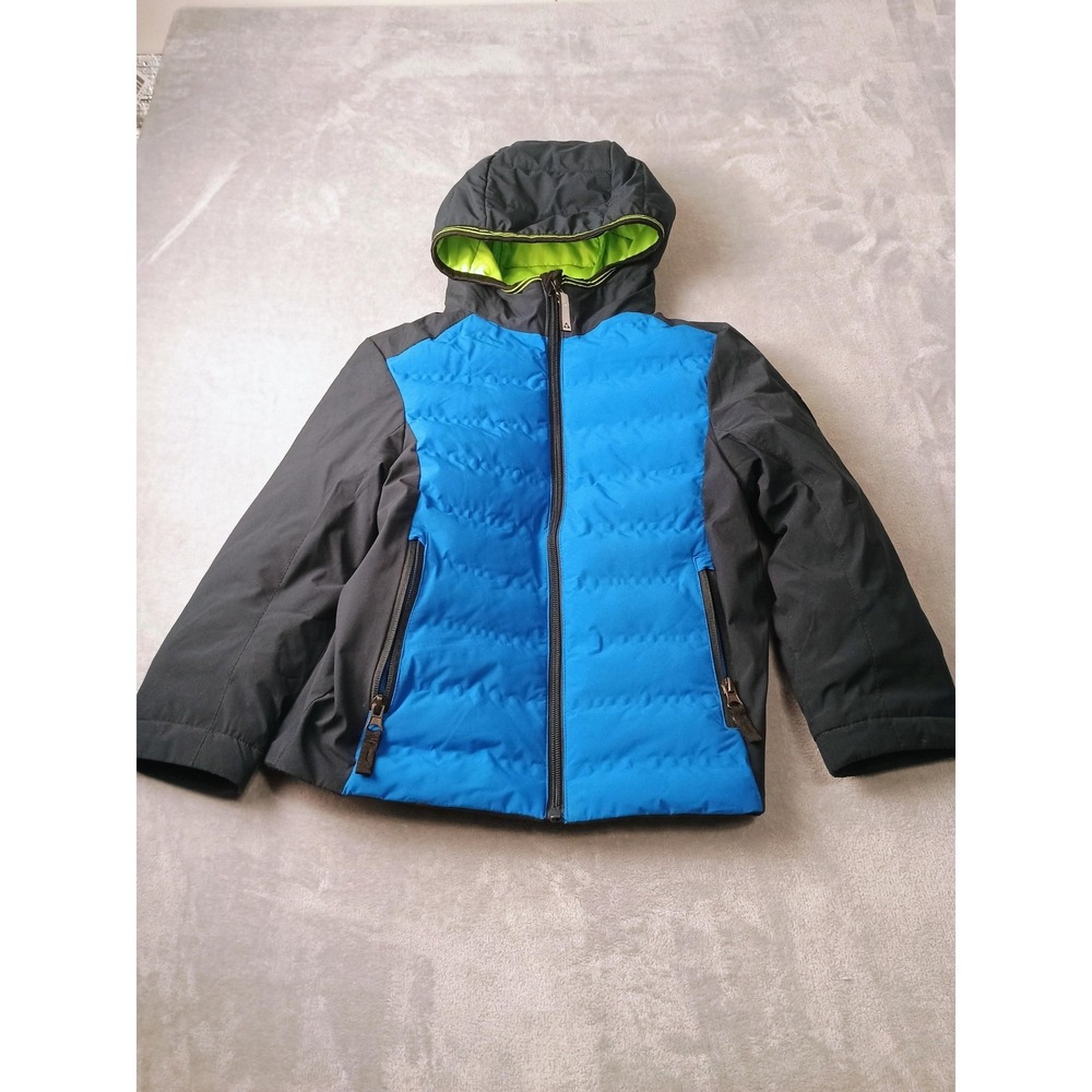 Gerry Jacket Kids XS 5/6 Blue Black‎ Hooded Puffer Full Zip Insulated Winter